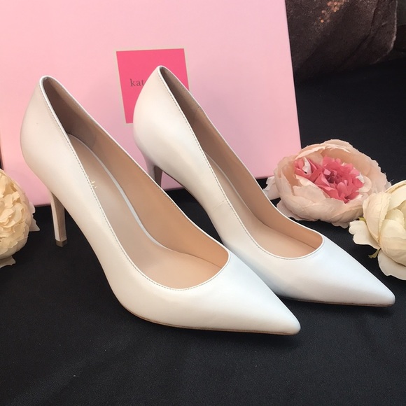 Kate Spade White Leather Pumps - Picture 8 of 8